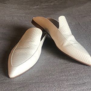 White Chinese Laundry mules